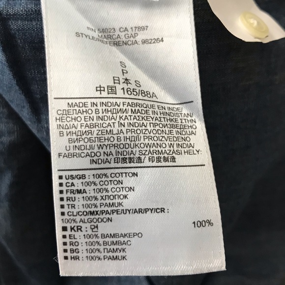 Floral denim popover shirt - Picture 4 of 5